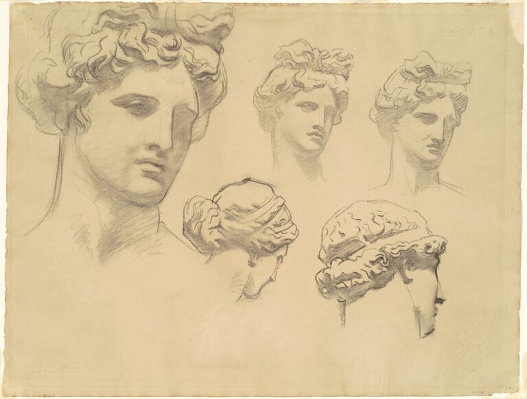 Studies for 'Apollo and the Muses'