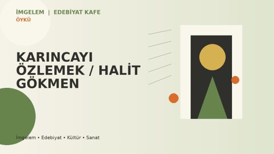 KARINCAYI ÖZLEMEK / HALİT GÖKMEN