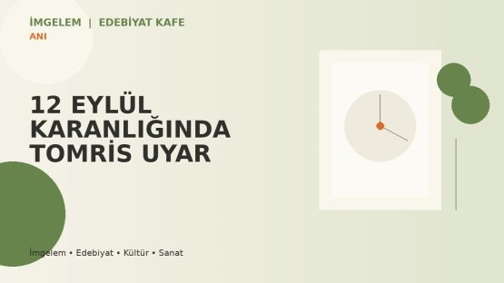 12 EYLÜL KARANLIĞINDA TOMRİS UYAR